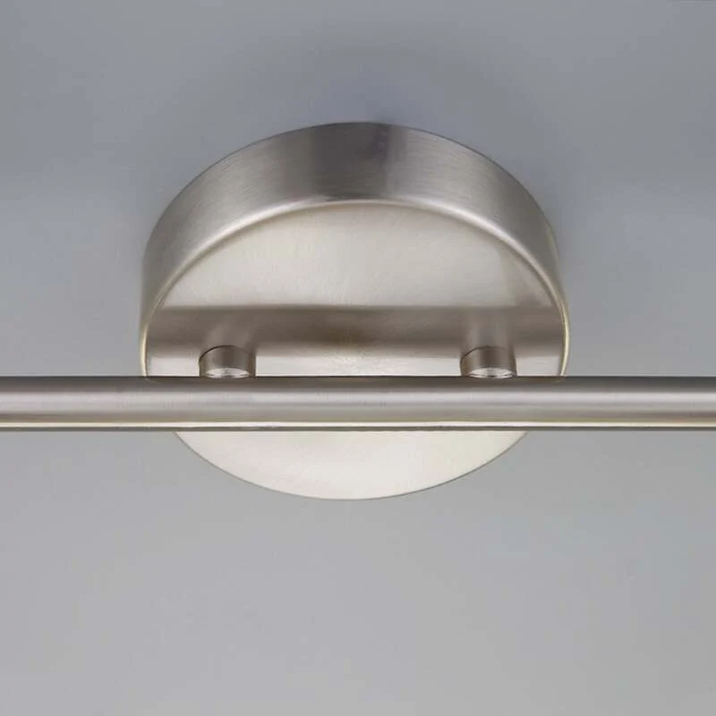 B-Ware Lindby Wandleuchte Kara LED Lampe 2-flg dimmbar IP44 Glas nickel matt 31cm