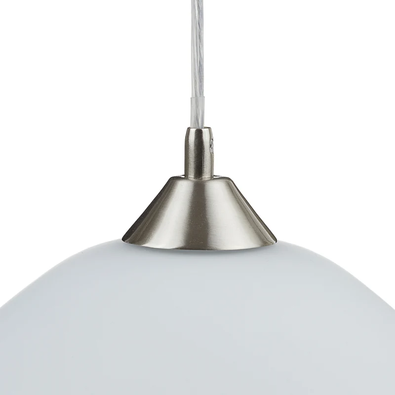 B-Ware Orion Hängeleuchte LOISA LED Pendelleuchte Lampe dimmbar nickel alabaster 17cm