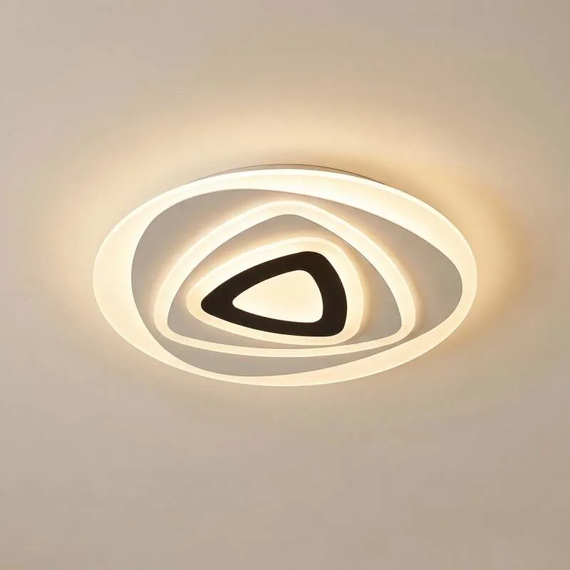 B-Ware Lindby Deckenleuchte Rebeka LED Lampe dimmbar CCT Fernbedienung Ø70cm schwarz