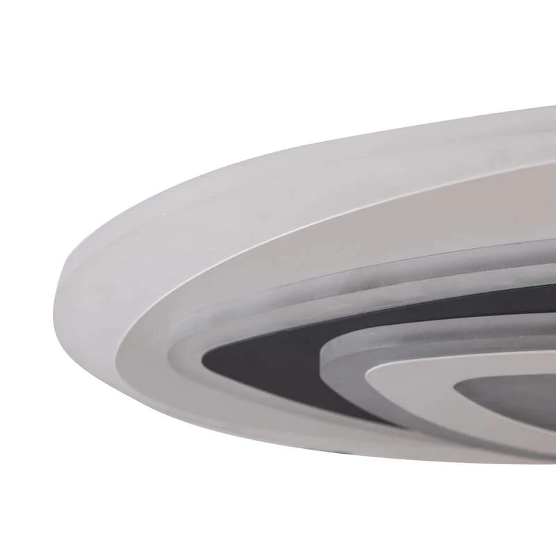 B-Ware Lindby Deckenleuchte Rebeka LED Lampe dimmbar CCT Fernbedienung Ø70cm schwarz