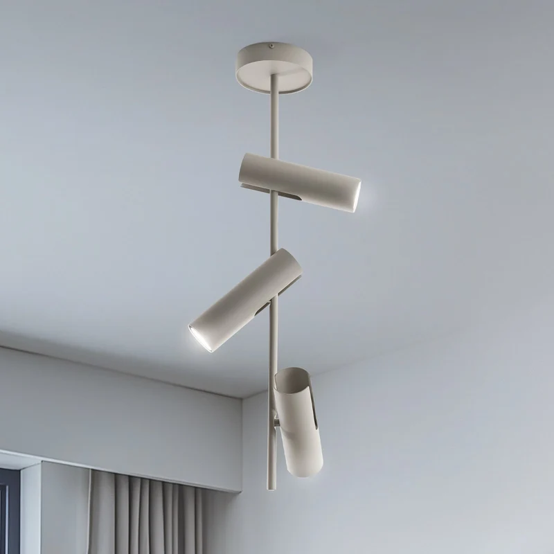 B-Ware SIGMA Deckenspot Leda 3 Strahler Lampe taupe Stahl GU10 3-flammig Höhe 76 cm 104