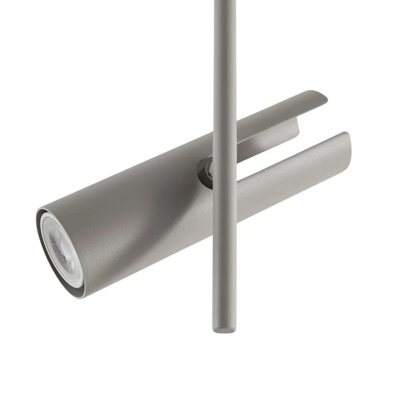 B-Ware SIGMA Deckenspot Leda 3 Strahler Lampe taupe Stahl GU10 3-flammig Höhe 76 cm 104