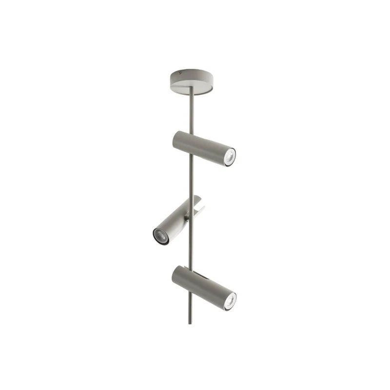 B-Ware SIGMA Deckenspot Leda 3 Strahler Lampe taupe Stahl GU10 3-flammig Höhe 76 cm 104