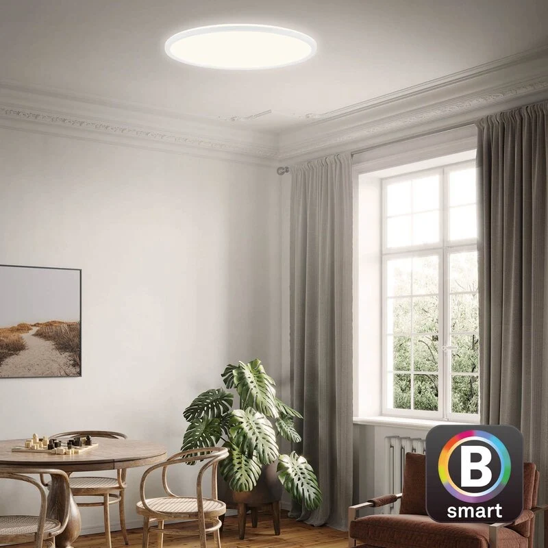 B-Ware Briloner LED-Deckenlampe Slim S dimmbar CCT weiß Ø 45 cm Deckenleuchte Lampe
