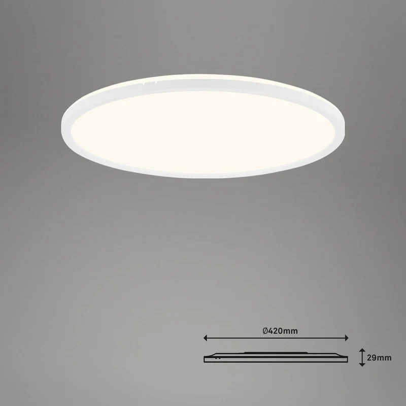 B-Ware Briloner LED-Deckenlampe Slim S dimmbar CCT weiß Ø 45 cm Deckenleuchte Lampe