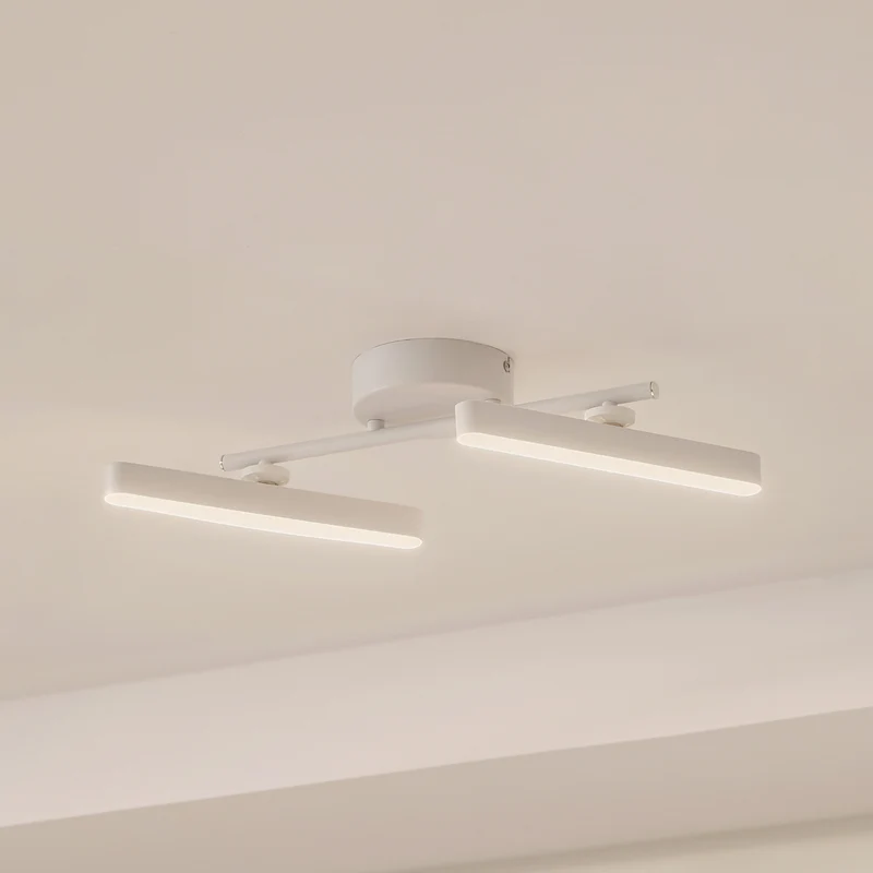 B-Ware Lindby Strahler Lichtleiste LED Spot weiß dimmbar Eldrin 2-flammig 3000K De893
