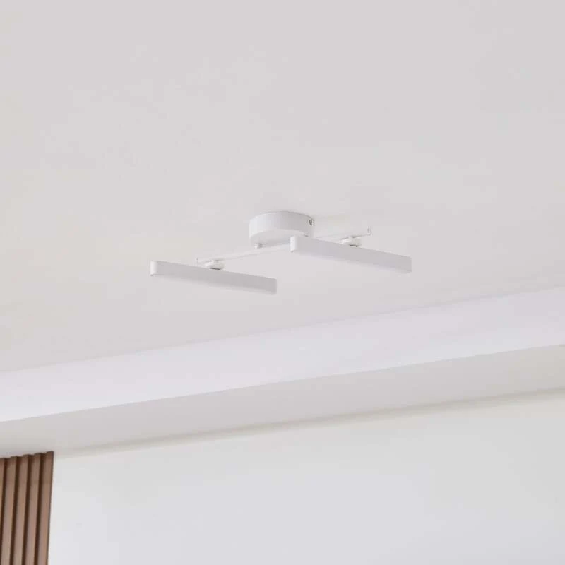 B-Ware Lindby Strahler Lichtleiste LED Spot weiß dimmbar Eldrin 2-flammig 3000K De893