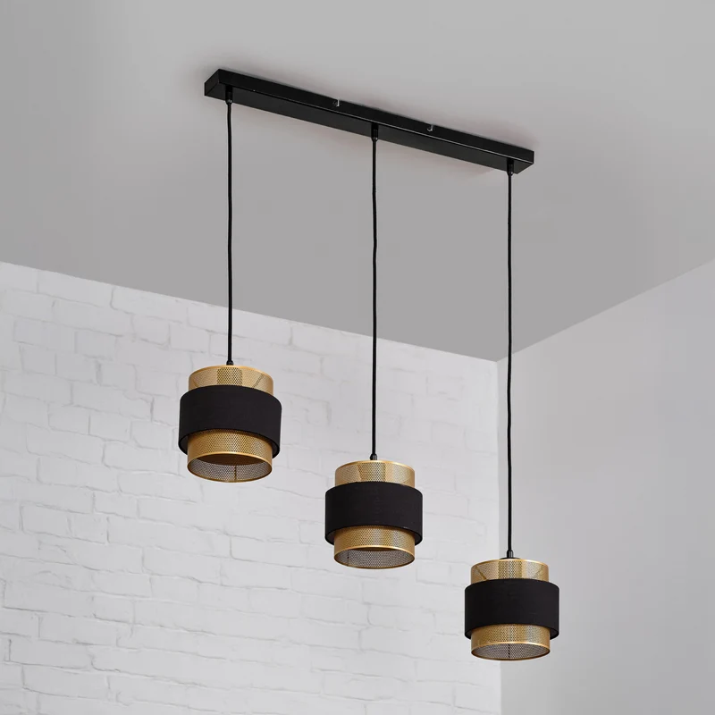B-Ware Osram Hängeleuchte Pendelleuchte Decor Hornet Schwarz Gold Wohnzimmer Lampe