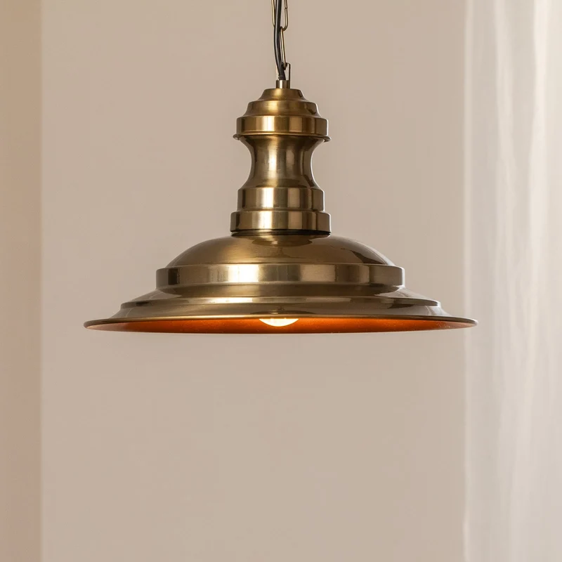 B-Ware Hängeleuchte Pendelleuchte Sivani Leuchte gold antik Metall Esszimmer Wohnzimmer