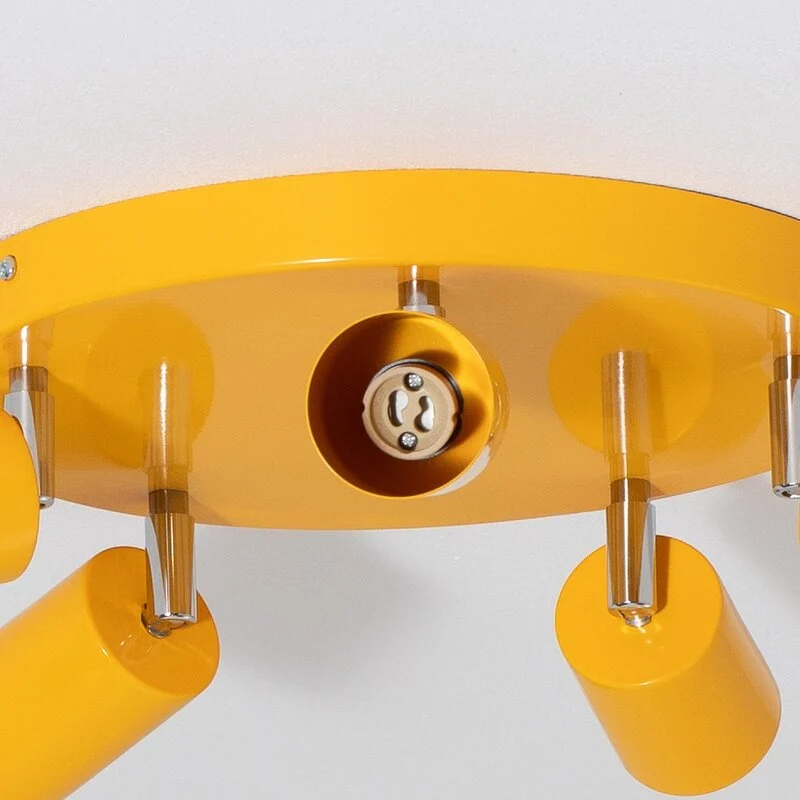 B-Ware Luminex Fun Deckenstrahler Lampe Deckenleuchte gelb GU10 verstellbar 30cm