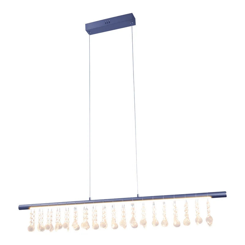 B-Ware Näve Pendelleuchte Hängelampe Nobilis LED Leuchte dimmbar dunkelgrau 100 cm 24 W
