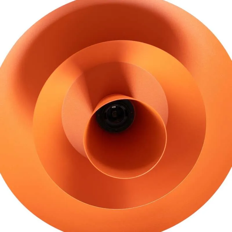 B-Ware Luminex Hängeleuchte Plato LED Pendelleuchte Lampe dimmbar orange Ø38cm 24cm