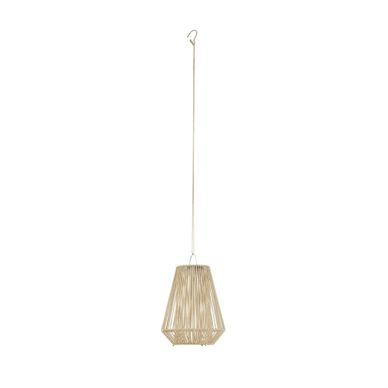 B-Ware Austas LED-Solarhängelampe Ø32cm beige USB Gartenlampe Hängelampe IP54 Leuchte