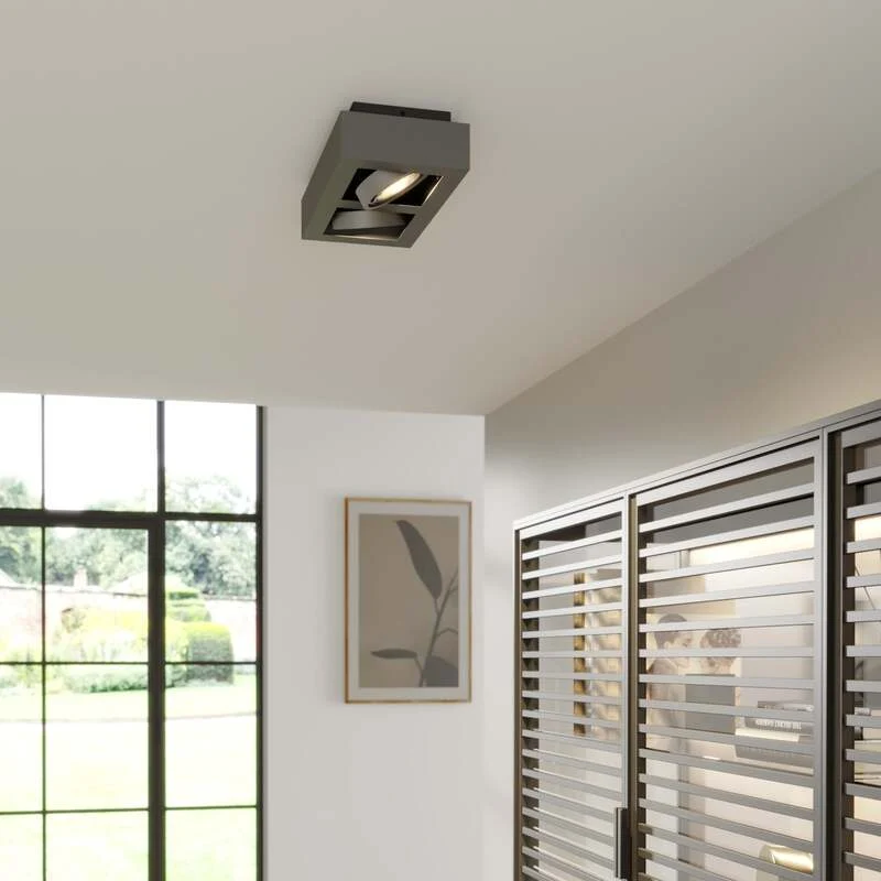 B-Ware Arcchio Deckenstrahler Ronka LED Strahler 2-flammig dimmbar dunkelgrau 34cm