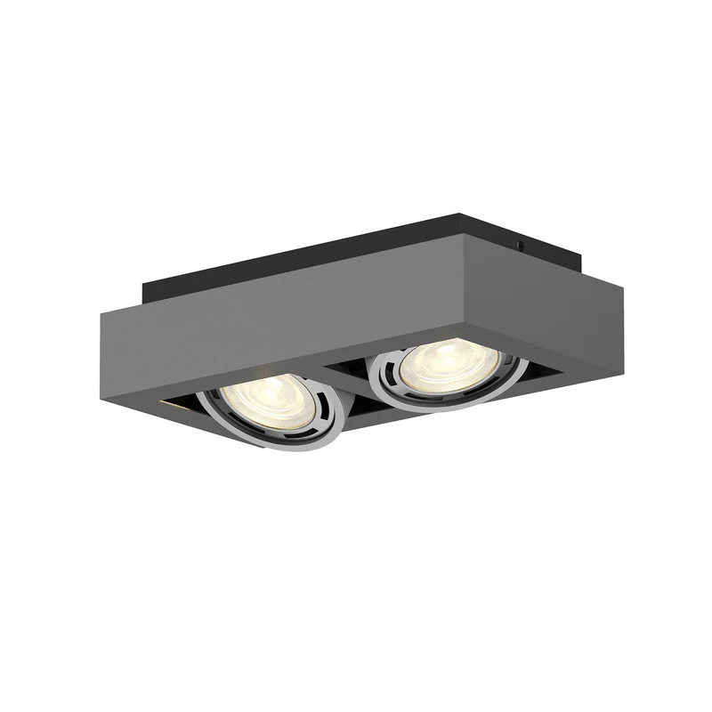 B-Ware Arcchio Deckenstrahler Ronka LED Strahler 2-flammig dimmbar dunkelgrau 34cm