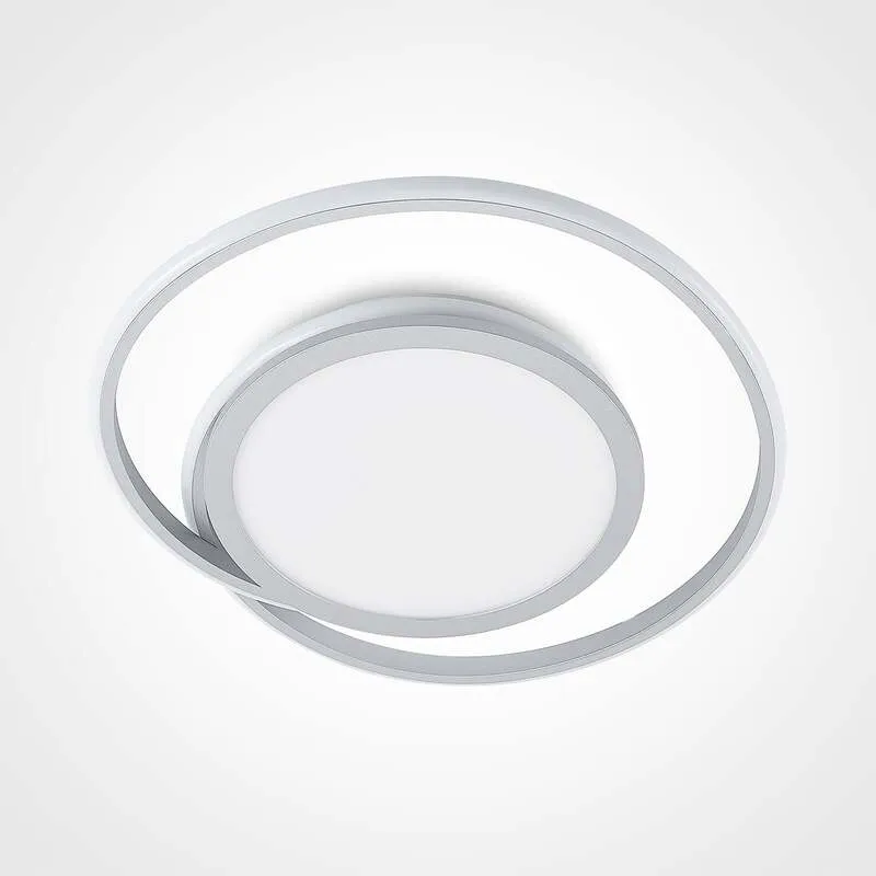 B-Ware Lucande Deckenlampe LED Noud dimmbar silber Leuchte 49cm Aluminium Kunststoff