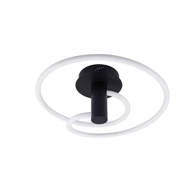 B-Ware Lucande Deckenleuchte Valenora LED Lampe dimmbar warmweiß Ø49cm schwarz/weiß