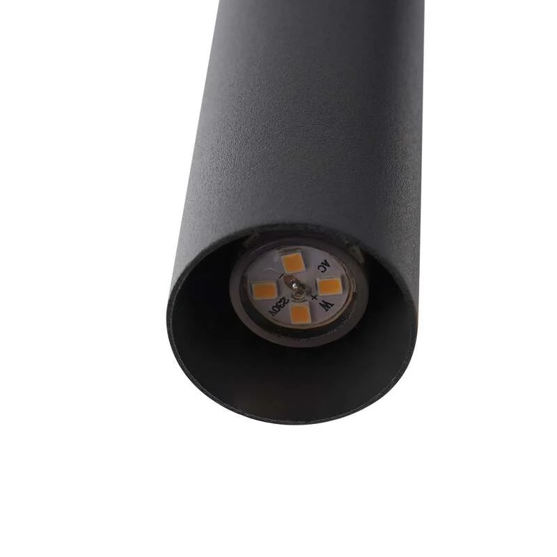B-Ware Lucande Hängeleuchte Lumavia 12-flg LED Pendelleuchte dimmbar schwarz klar