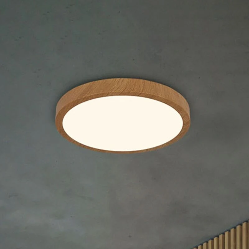 B-Ware Briloner Deckenlampe Runa Wood LED Leuchte Lampe Holzoptik warmweiß Ø38cm