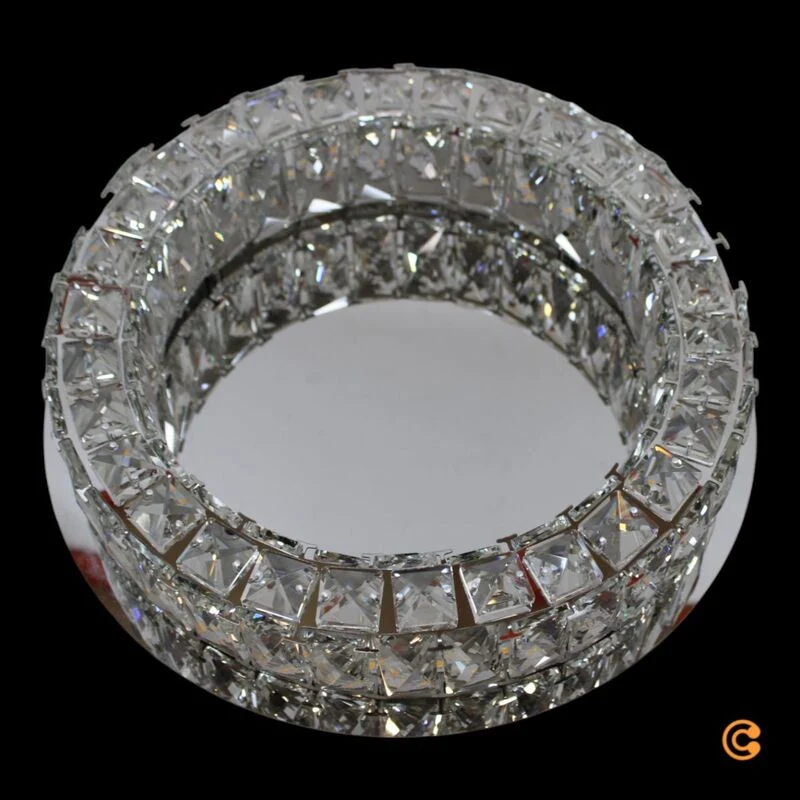 B-Ware JUST LIGHT Deckenleuchte Kulunka LED Lampe dimmbar warmweiß chrom Ø40cm