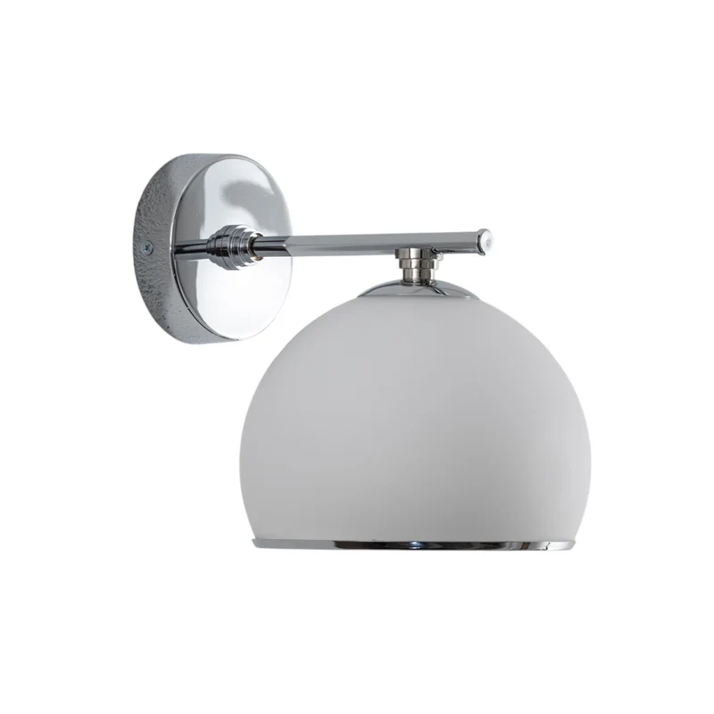 B-Ware Wandleuchte Mina Euluna chrom matt 21,5cm dimmbar E27 Made in Europe