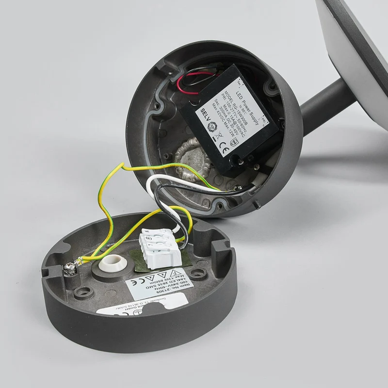 B-Ware Lucande Außenwandleuchte Wandlampe LED Außenleuchte anthrazit Aluminium IP65