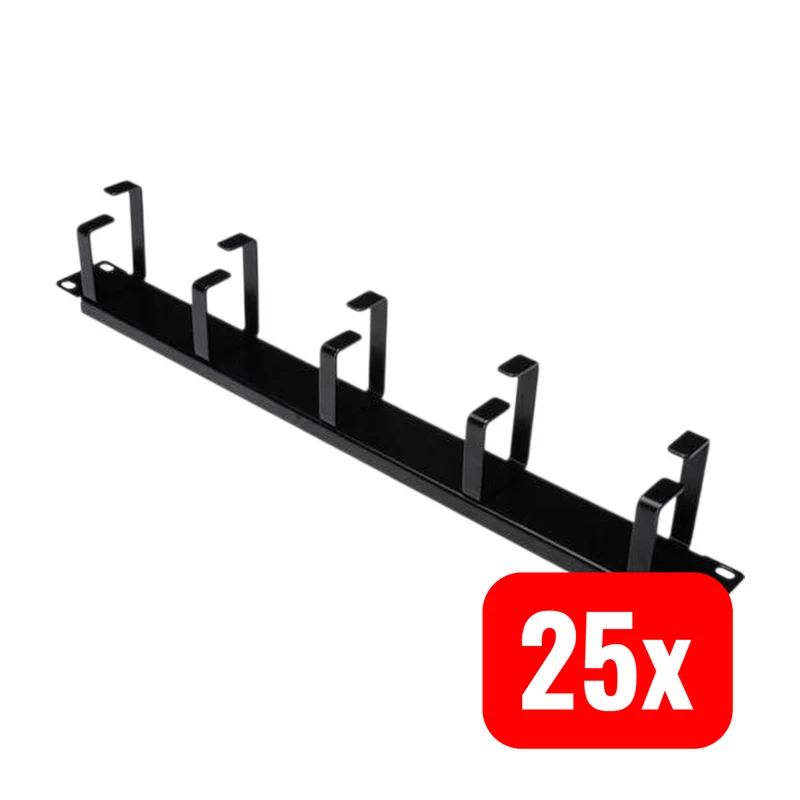 25x B-Ware Digitus Professional DN-97602 19 Zoll Netzwerkschrank-Kabelführung 1 HE 25 STÜCK