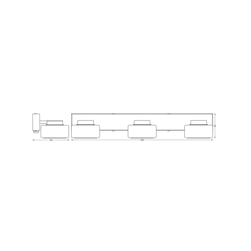 B-Ware OSRAM Wandleuchte Wandlampe LED Badezimmerleuchte ORBIS FLAME Schwarz IP44 CCT