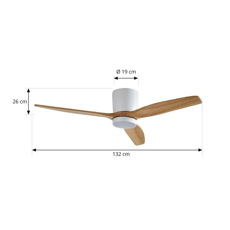 B-Ware Lucande Faipari LED-Deckenventilator Ventilator Deckenlicht Lüfter Deckenlüfter