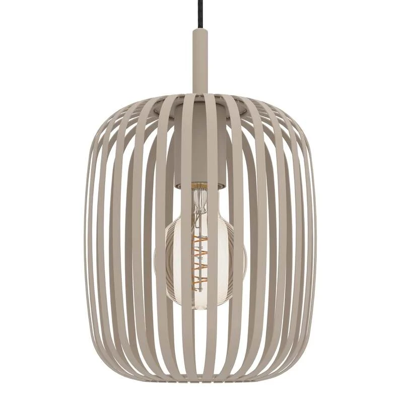 B-Ware Hängelampe Romazzina sandfarben Stahl Ø 50 cm 5-flg dimmbar Eglo