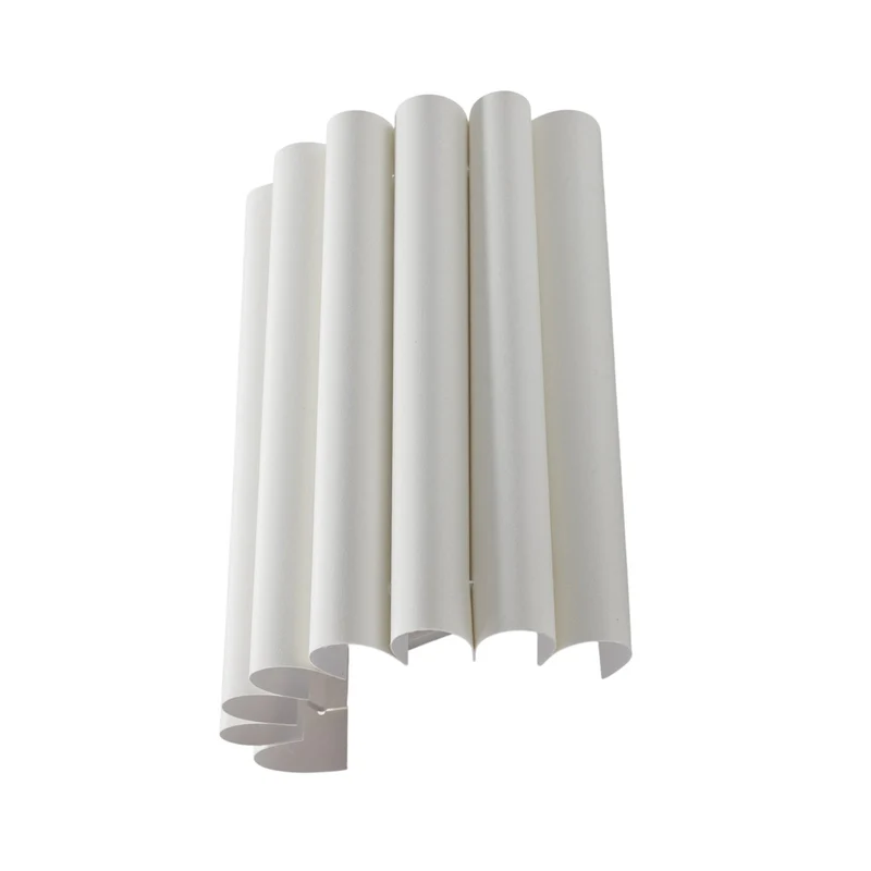 B-Ware Duolla Wandleuchte Wandlampe Aria Microfaser creme E27 LED Lampenschirm