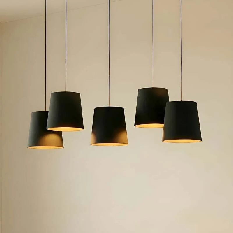 B-Ware Lucande Thamila Hängeleuchte Hängelampe Deckenlampe Leuchte Lampe schwarz Eiche