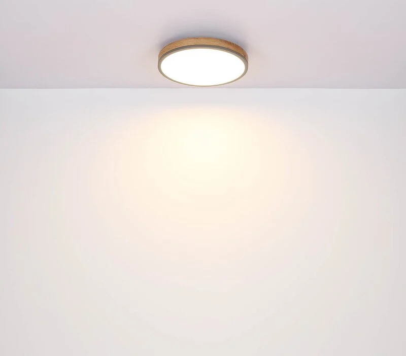 Deckenlampe LED Leuchte Lampe Doro Holz MDF CCT Fernbedienung SIEHE TEXT/FOTO
