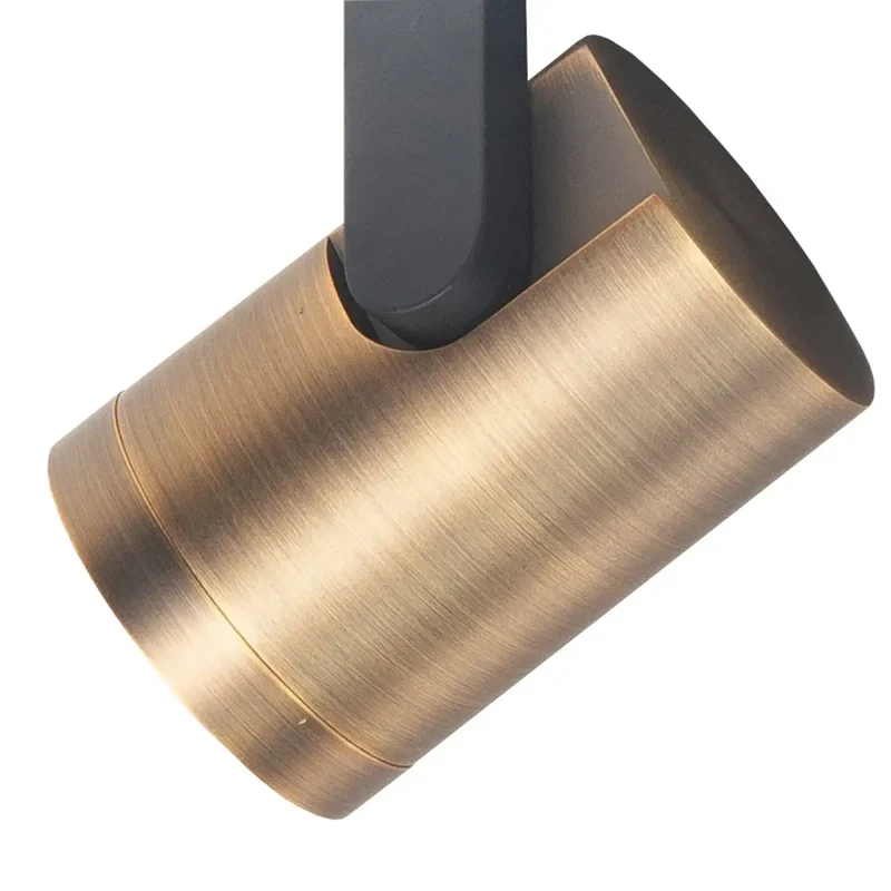 B-Ware Highlight Halo Deckenspot Strahler Spot schwarz messing brüniert Länge 65 cm