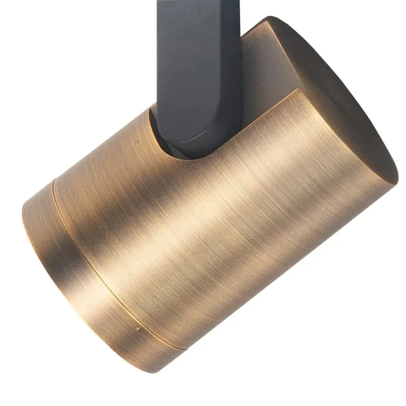 B-Ware Highlight Halo Deckenspot Strahler Spot schwarz messing brüniert Länge 65 cm