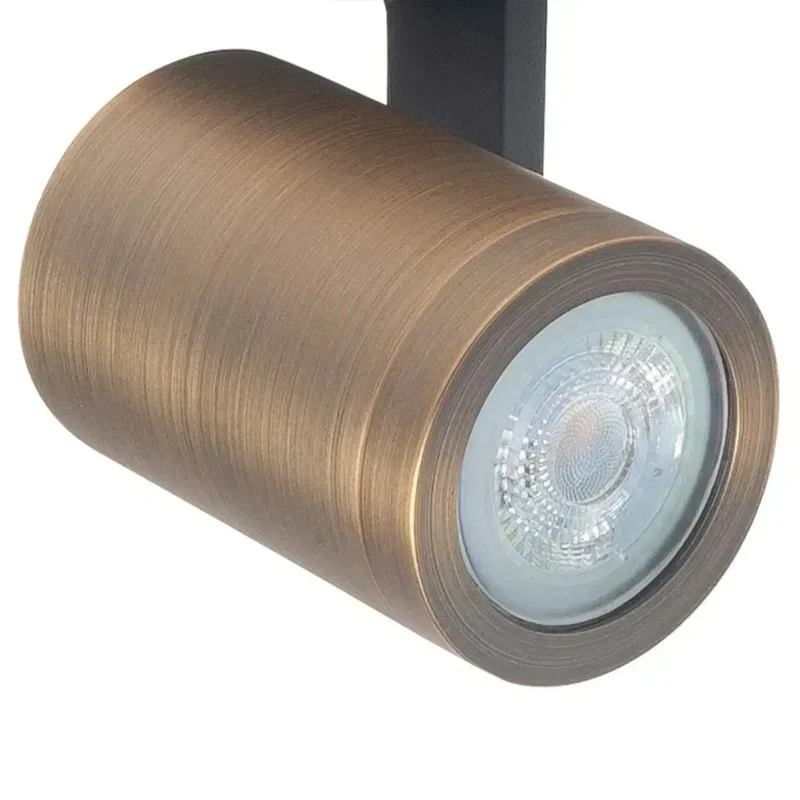 B-Ware Highlight Halo Deckenspot Strahler Spot schwarz messing brüniert Länge 65 cm
