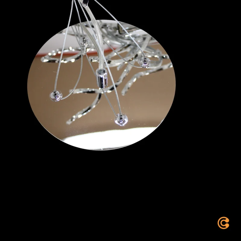 B-Ware Paul Neuhaus Kronleuchter Deckenleuchte Ricicle chrom Kristall Aluminium441
