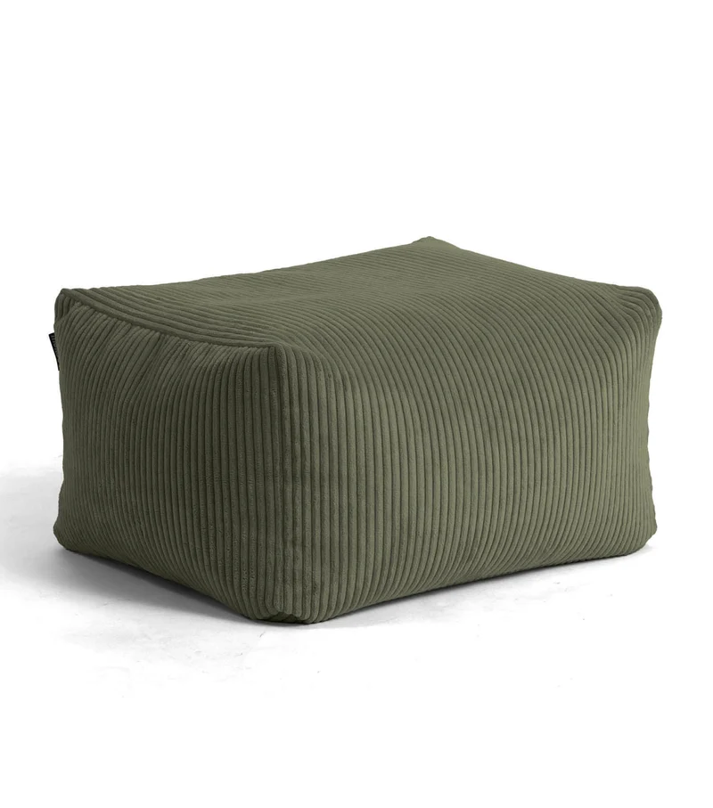 B-Ware mokebo Pouf Hocker Sitzhocker Sitzpouf Grün Cordbezug EPS Füllung Wohnzimmer