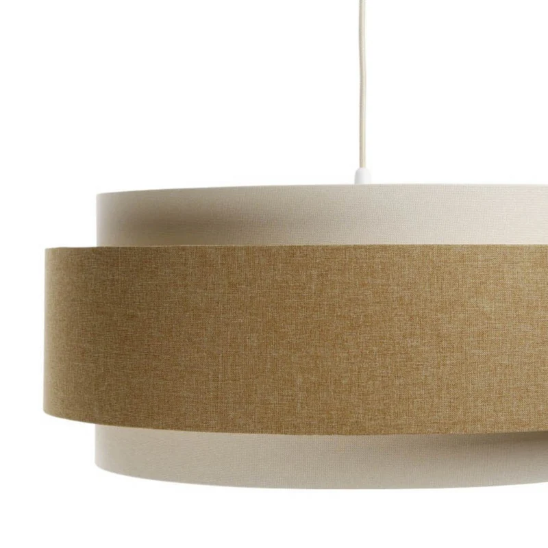 B-Ware Hängeleuchte Boho Elegant Pendelleuchte Textil Lampe beige creme Ø 60 cm E27 LED