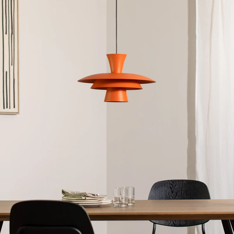 B-Ware Luminex Hängeleuchte Pendelleuchte Plato orange Stahl Lampe Leuchte E27 Ø 3866