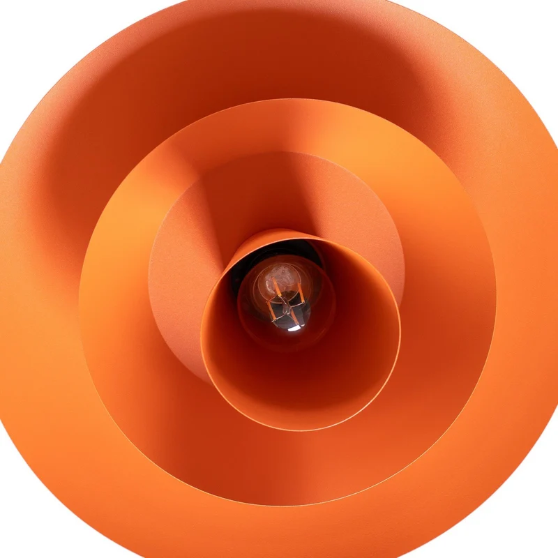 B-Ware Luminex Hängeleuchte Pendelleuchte Plato orange Stahl Lampe Leuchte E27 Ø 3866