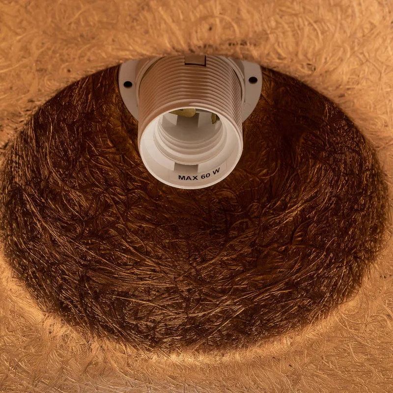 B-Ware Hängeleuchte Jil Pendellampe Deckenleuchte Lampe Schirm geschwungen weiß/kupfer