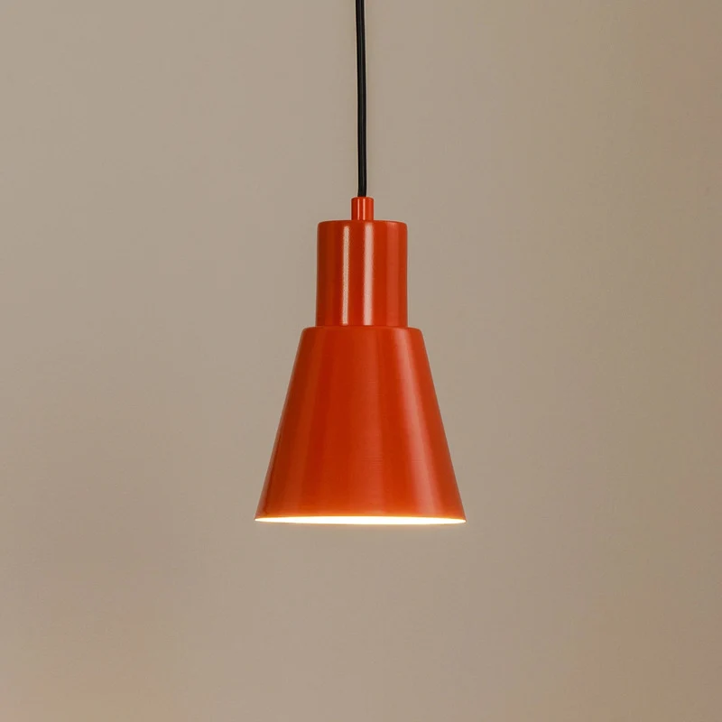 B-Ware Hängeleuchte Pendelleuchte Konikkem orange Metall Leuchte Lampe E27 LED Ø 14 cm