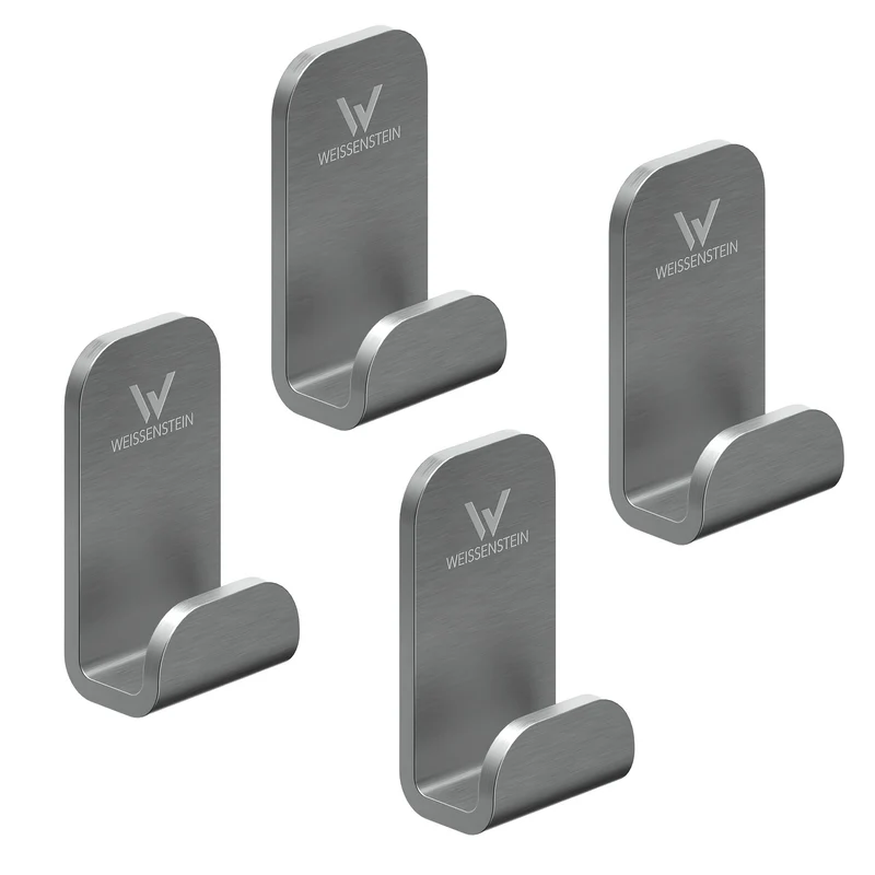 14x B-Ware WEISSENSTEIN Haken WOMO Edelstahl matt silber selbstklebend 4er-Pack 14 SETS