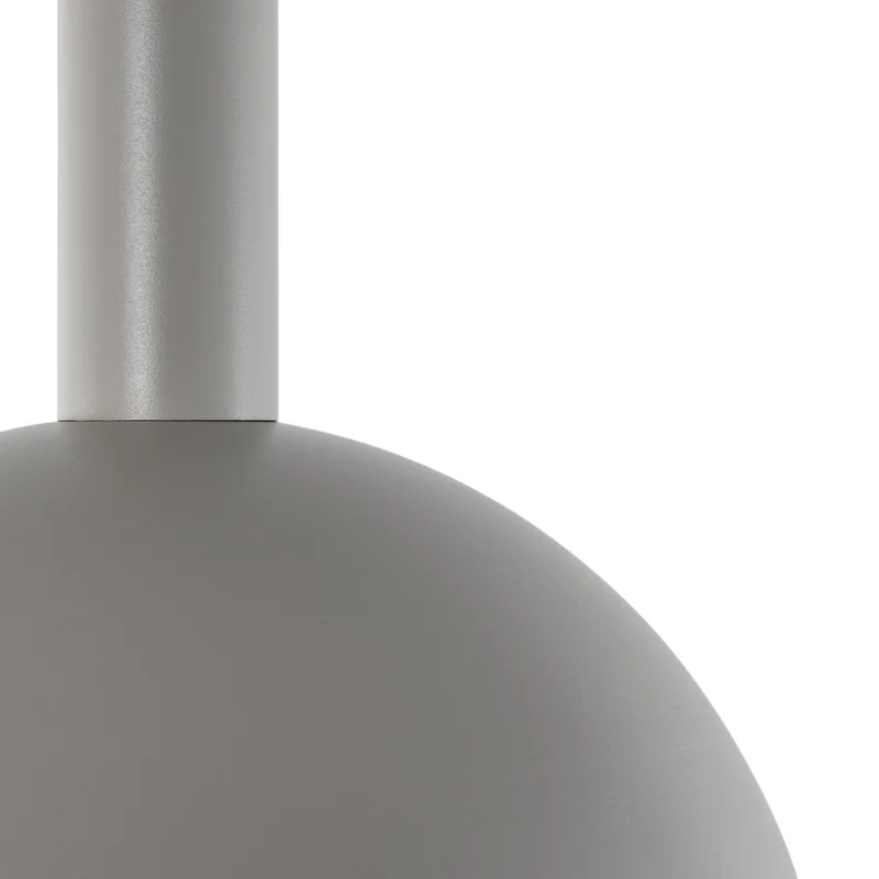B-Ware Hängeleuchte Pendelleuchte Vitrum Cupola M Taupe Metall Lampe Dimmbar E27 LED