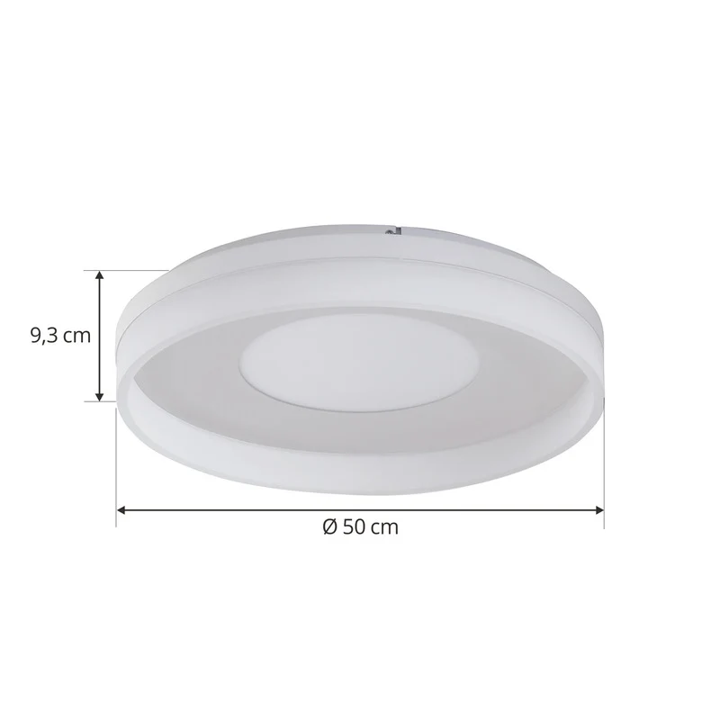 B-Ware Lucande Smart LED-Deckenleuchte Squillo Deckenlampe Leuchte weiß Tuya RGBW CCT