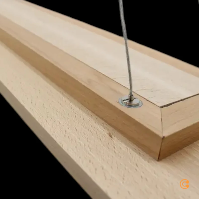 B-Ware Envostar Hängeleuchte Pendelleuchte LED Eiche Metall Holz schwarz Tribe