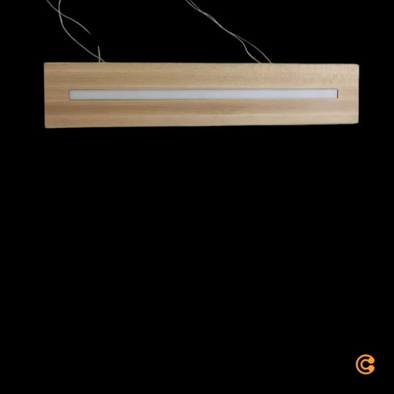 B-Ware Envostar Hängeleuchte Pendelleuchte LED Eiche Metall Holz schwarz Tribe