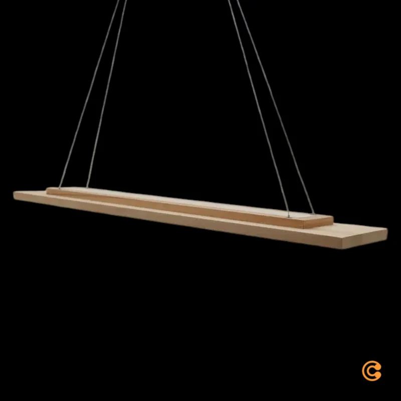 B-Ware Envostar Hängeleuchte Pendelleuchte LED Eiche Metall Holz schwarz Tribe