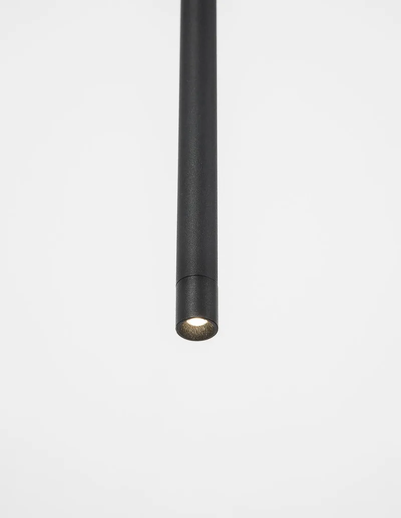 B-Ware Nova Luce Pendelleuchte Hängeleuchte ELETTRA LED Schwarz Warmweiß Aluminium 5 W